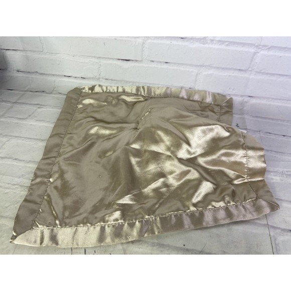 Cloud Island Brown Beige Tan Monkey Satin Lovey Security Blanket Plush Baby - Picture 3 of 10